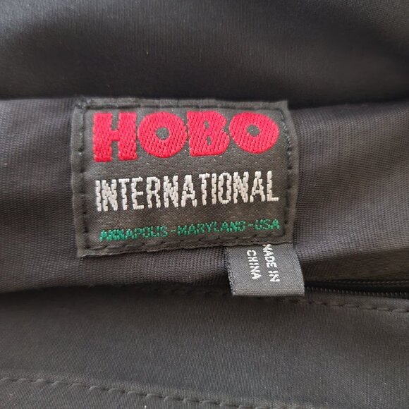 Vintage Hobo International Flight Path Black Nylon Front Flap Crossbody Bag - Picture 2 of 16
